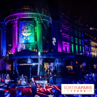 Inauguration des vitrines et décorations de Noël du BHV Marais 2024 avec Léna Mahfouf, Adriana Karembeu et Marc Lavoine -  A7C6095