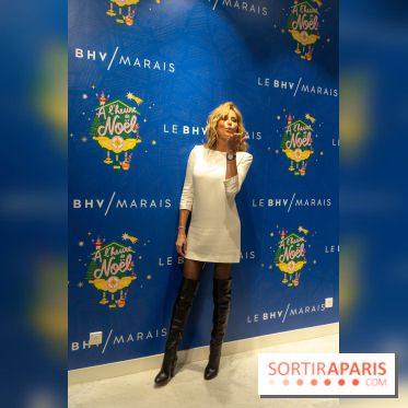 Inauguration des vitrines et décorations de Noël du BHV Marais 2024 avec Léna Mahfouf, Adriana Karembeu et Marc Lavoine -  A7C6151