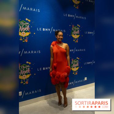 Inauguration des vitrines et décorations de Noël du BHV Marais 2024 avec Léna Mahfouf, Adriana Karembeu et Marc Lavoine -  A7C6153