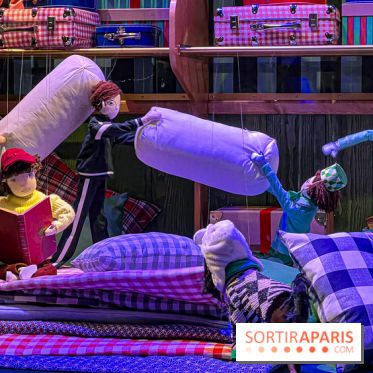 Les vitrines de Noël 2024 du Printemps Haussmann avec Juliette Binoche - image00039