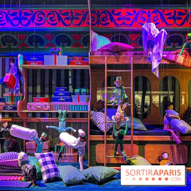 Les vitrines de Noël 2024 du Printemps Haussmann avec Juliette Binoche - image00055