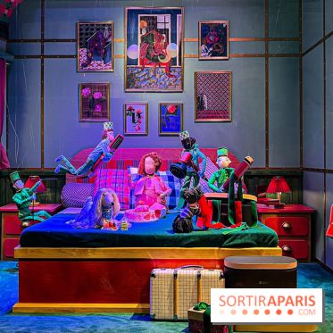 Les vitrines de Noël 2024 du Printemps Haussmann avec Juliette Binoche - image00065