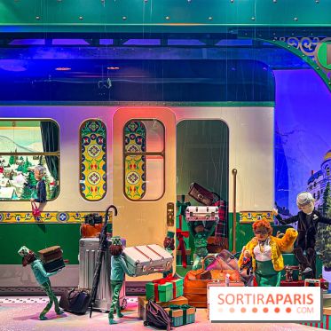 Les vitrines de Noël 2024 du Printemps Haussmann avec Juliette Binoche - image00003