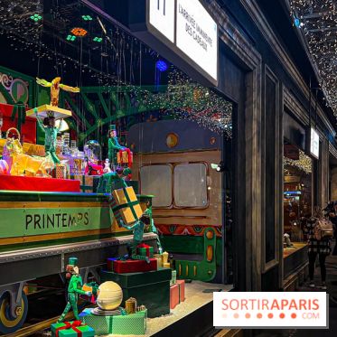 Les vitrines de Noël 2024 du Printemps Haussmann avec Juliette Binoche - image00008