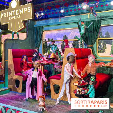 Les vitrines de Noël 2024 du Printemps Haussmann avec Juliette Binoche - image00020