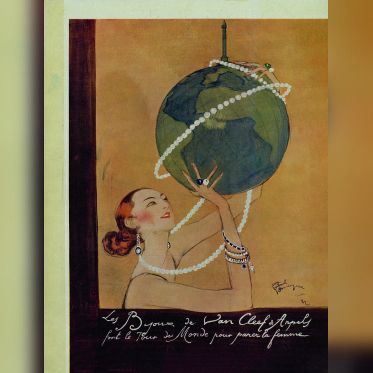 Une exposition de bijoux gratuite : rendez-vous sur les Grands Boulevards à L’École des Arts Joailliers Paris - 101. Jean Gabriel Domergue, publicité pour la maison VCA, La Renaissance de l’art français et des industries de luxe, janvier 1923