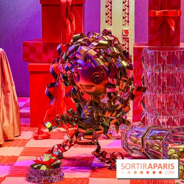 Les vitrines de Noël 2024 des Galeries Lafayette Haussmann avec Vianney et Kevin Germanier