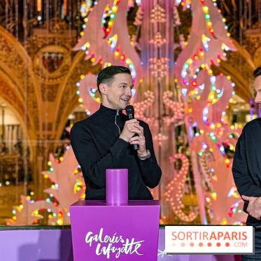 Les vitrines de Noël 2024 des Galeries Lafayette Haussmann avec Vianney et Kevin Germanier - image00012