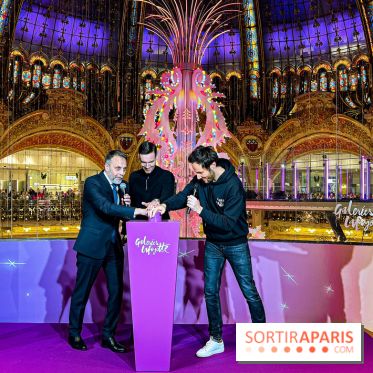 Les vitrines de Noël 2024 des Galeries Lafayette Haussmann avec Vianney et Kevin Germanier