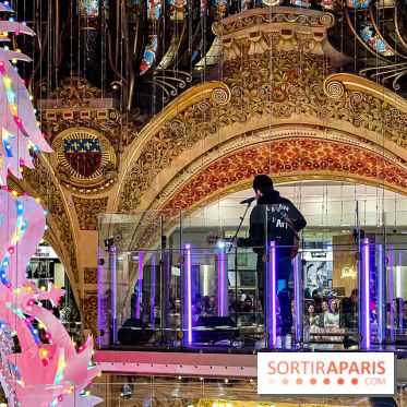 Les vitrines de Noël 2024 des Galeries Lafayette Haussmann avec Vianney et Kevin Germanier