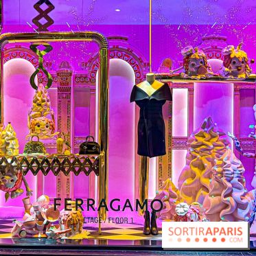 Les vitrines de Noël 2024 des Galeries Lafayette Haussmann avec Vianney et Kevin Germanier