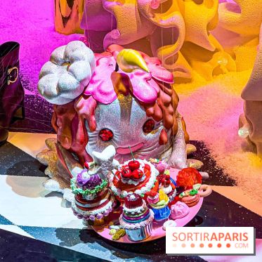 Les vitrines de Noël 2024 des Galeries Lafayette Haussmann avec Vianney et Kevin Germanier