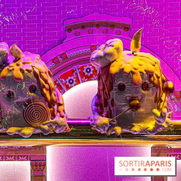 Les vitrines de Noël 2024 des Galeries Lafayette Haussmann avec Vianney et Kevin Germanier