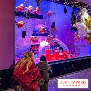 Les vitrines de Noël 2024 des Galeries Lafayette Haussmann avec Vianney et Kevin Germanier