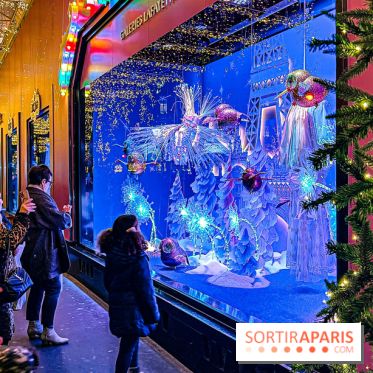 Les vitrines de Noël 2024 des Galeries Lafayette Haussmann avec Vianney et Kevin Germanier