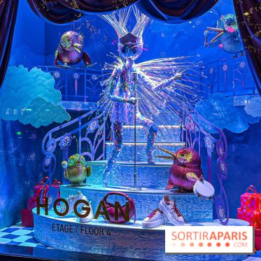 Les vitrines de Noël 2024 des Galeries Lafayette Haussmann avec Vianney et Kevin Germanier