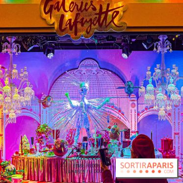 Les vitrines de Noël 2024 des Galeries Lafayette Haussmann avec Vianney et Kevin Germanier