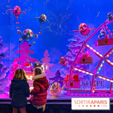 Les vitrines de Noël 2024 des Galeries Lafayette Haussmann avec Vianney et Kevin Germanier - image00006