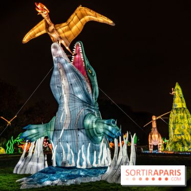 Jurassique en voir d'illumination, le parcours de lumières du jardin d'acclimatation 2024, les photos  -  A7C7038
