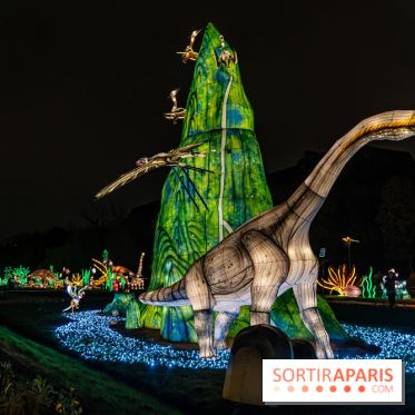 Jurassique en voir d'illumination, le parcours de lumières du jardin d'acclimatation 2024, les photos  -  A7C7046