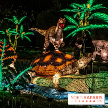 Jurassique en voir d'illumination, le parcours de lumières du jardin d'acclimatation 2024, les photos  -  A7C7089