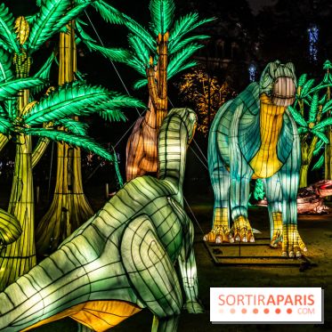 Jurassique en voir d'illumination, le parcours de lumières du jardin d'acclimatation 2024, les photos  -  A7C7106