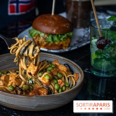 Bo Ranch, le restaurant - bar, site événementiel et lieu de compétition de Reining -  pâtes aux gambas