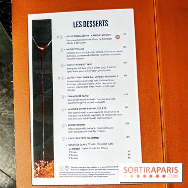 Bo Ranch, le restaurant - bar, site événementiel et lieu de compétition de Reining - carte - menu - dessert