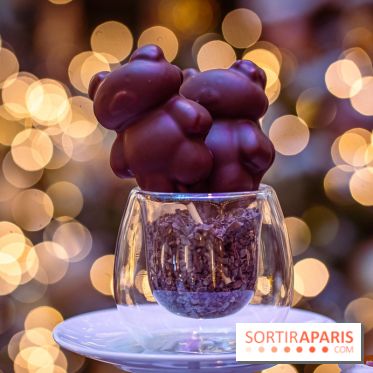 Le sublime tea time de Noël du Lutetia 2024 par Nicolas Guercio - les photos  -  Ourson chocolat guimauve