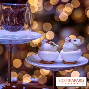 Le sublime tea time de Noël du Lutetia 2024 par Nicolas Guercio - les photos  -  Pavlova exotique à la coco, passion et mangue