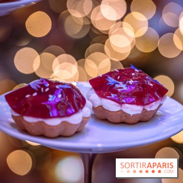 Le sublime tea time de Noël du Lutetia 2024 par Nicolas Guercio - les photos  -  Tartelette au sésame blanc et grenade