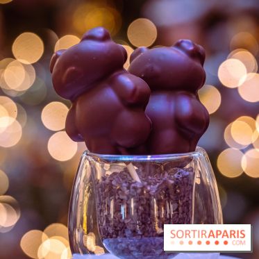 Le sublime tea time de Noël du Lutetia 2024 par Nicolas Guercio - les photos  -  Ourson chocolat guimauve