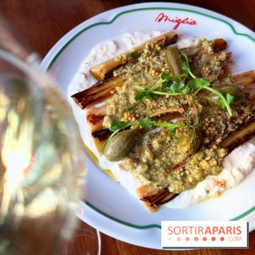 Miglia - Poireaux à la flamme, stracciatella fumée