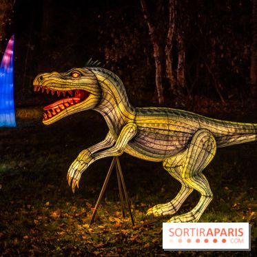 L'Odyssée Lumineuse 2024, le parcours de lumières au Parc Floral - les photos -  dinosaure