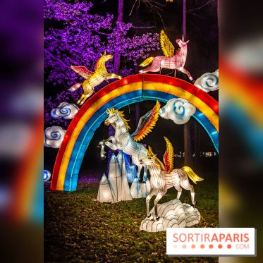 L'Odyssée Lumineuse 2024, le parcours de lumières au Parc Floral - les photos -  licornes
