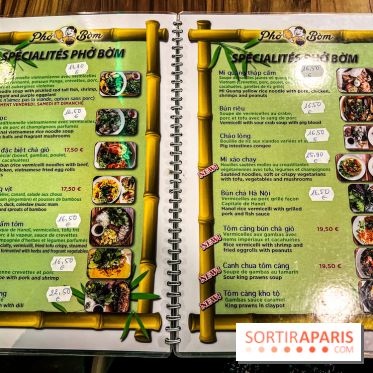 Pho Bom, le restaurant vietnamien, temple du pho et des nouilles Paris 13e - carte - menu - tarifs - prix