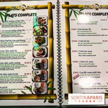 Pho Bom, le restaurant vietnamien, temple du pho et des nouilles Paris 13e - carte - menu - tarifs - prix