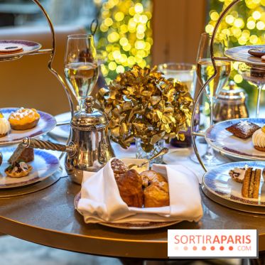 Le tea time de Noël du Crillon 2024 par Matthieu Carlin
