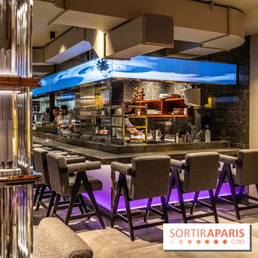 Pink Koï Paris - restaurant japonais -  comptoir cuisine