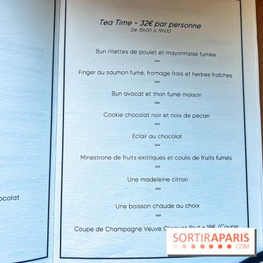 Le tea time abordable du Printemps par Bryan Esposito et Xavier Pistol - carte - menu