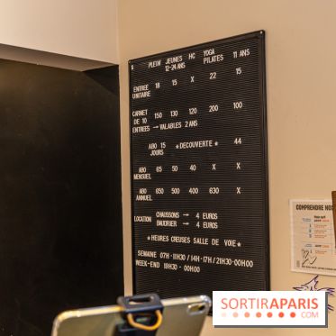 Climbing District Sèvres-Lecourbe, la salle d'escalade dans l'ancienne église Sainte-Rita dans le 15e -  A7C2074