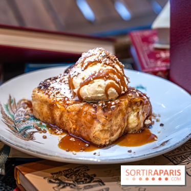 Le Bistro des Livres, le restaurant français pour les amoureux des bouquins -  pain perdu