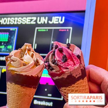 Gamebar î-cone-ique : un pop up hybride entre bar à glaces & bar à jeux d'arcade à Paris
