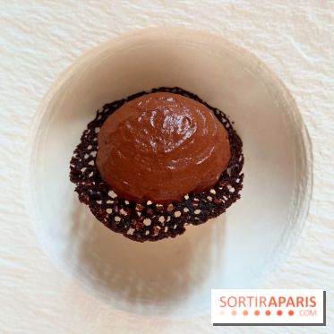 Le Pergolèse - Dessert chocolat, algues rouges poivrées