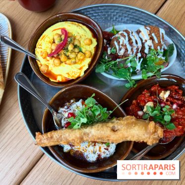 Amanie - Houmous, caviar d'aubergines, pain pita