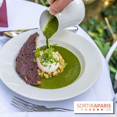 Terrasse de l'Hôtel Particulier, le jardin verdoyant au cœur de Montmartre - photo