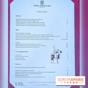 Terrasse de l'Hôtel Particulier, le jardin verdoyant au cœur de Montmartre - photo - carte - menu