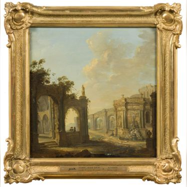 iinstitut suedois expo permanente - Jean Eric Rehn (1717 1793), Ruines. Huile sur bois. Photo Anna Danielsson   Nationalmuseum