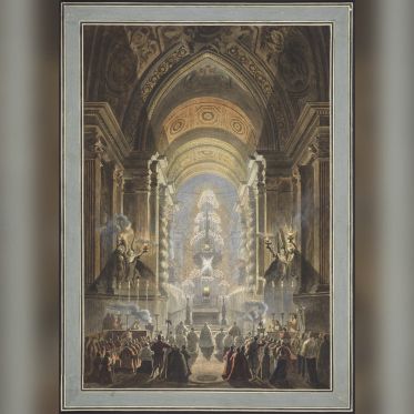 iinstitut suedois expo permanente - Louis Jean Desprez (1743 1804) et Francesco Piranesi (1758 1810), Chapelle Pauline au Vatican.Photo Cecilia Heisser   Nationalmuseum