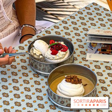 La terrasse estivale du Printemps Haussmann 2025 avec vue sur Paris et la Tour Eiffel  - image00006